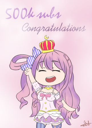 Himemori Luna 500k Subs Celebration